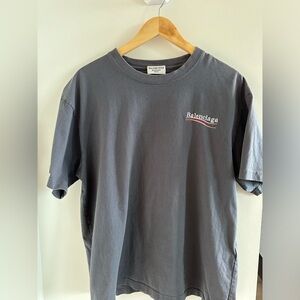 Pre-owned Balenciaga classic logo Tee